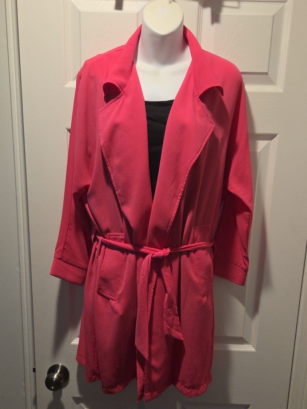 My Beloved Pink Belted Blazer Jacket – Size L